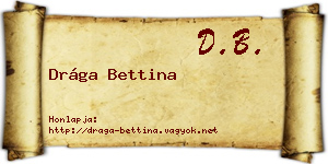 Drága Bettina névjegykártya